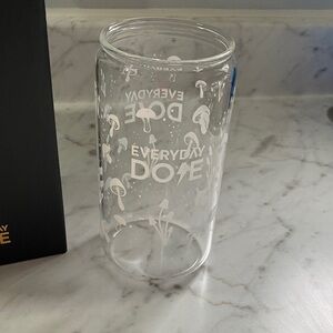Glass Everyday Dose Mushroom Coffee Cup